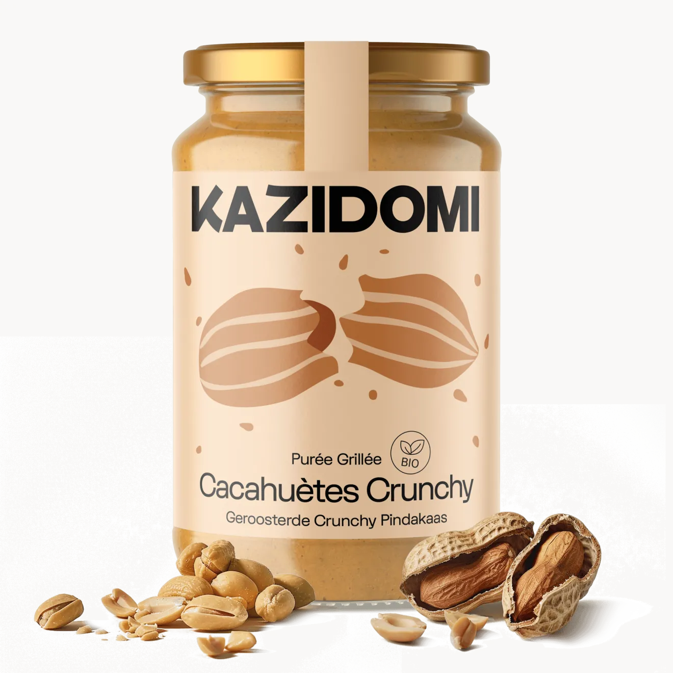 Beurre de Cacahuètes Croquantes Grillées Bio