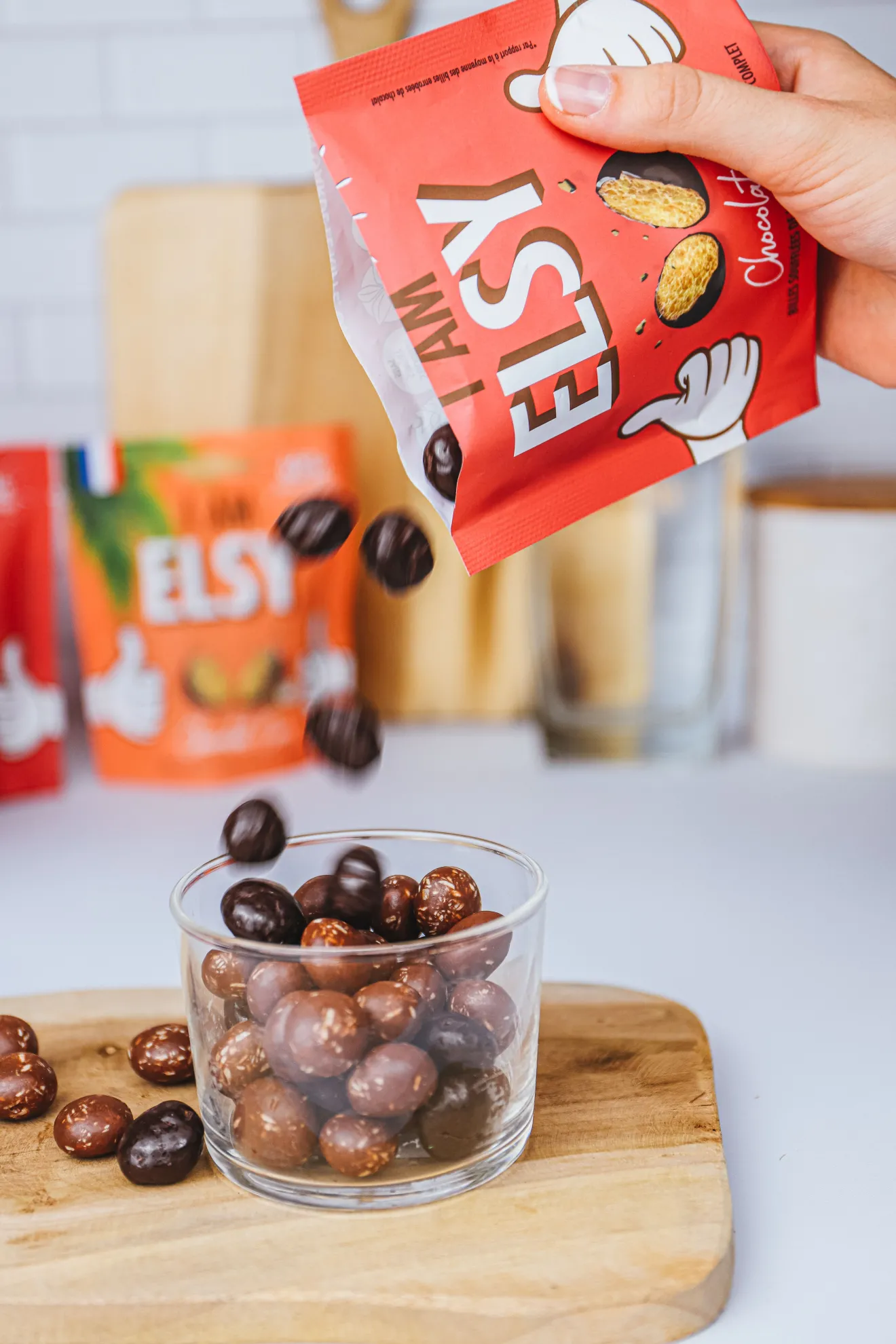 Billes Soufflées Chocolat Noir IG Bas