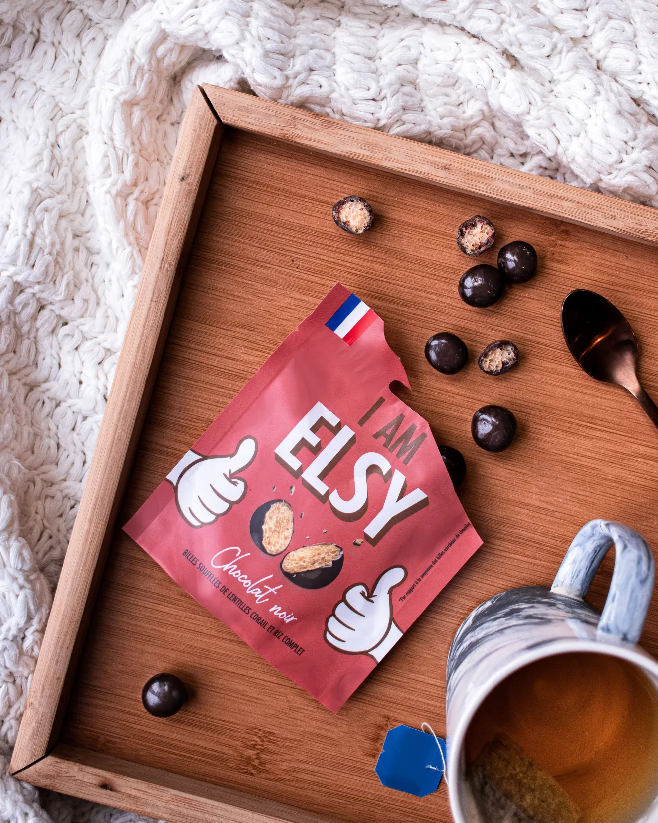 Billes Soufflées Chocolat Noir IG Bas