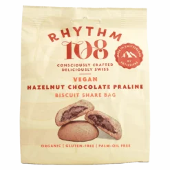 Biscuit Croquant Fourré Chocolat Noisette Vegan Sans Gluten Bio