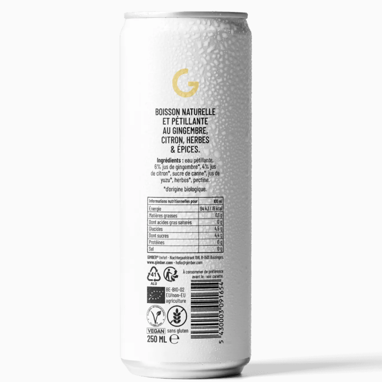 Boissons Pétillantes Gingembre Pack Bio