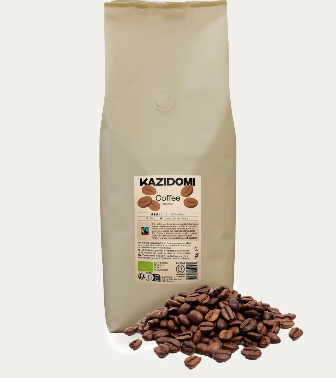 Café Corsé Grains Fairtrade Amérique Latine & Tanzanie Bio