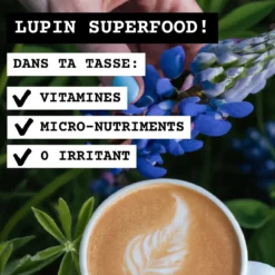 Café de lupin noir moulu Bio