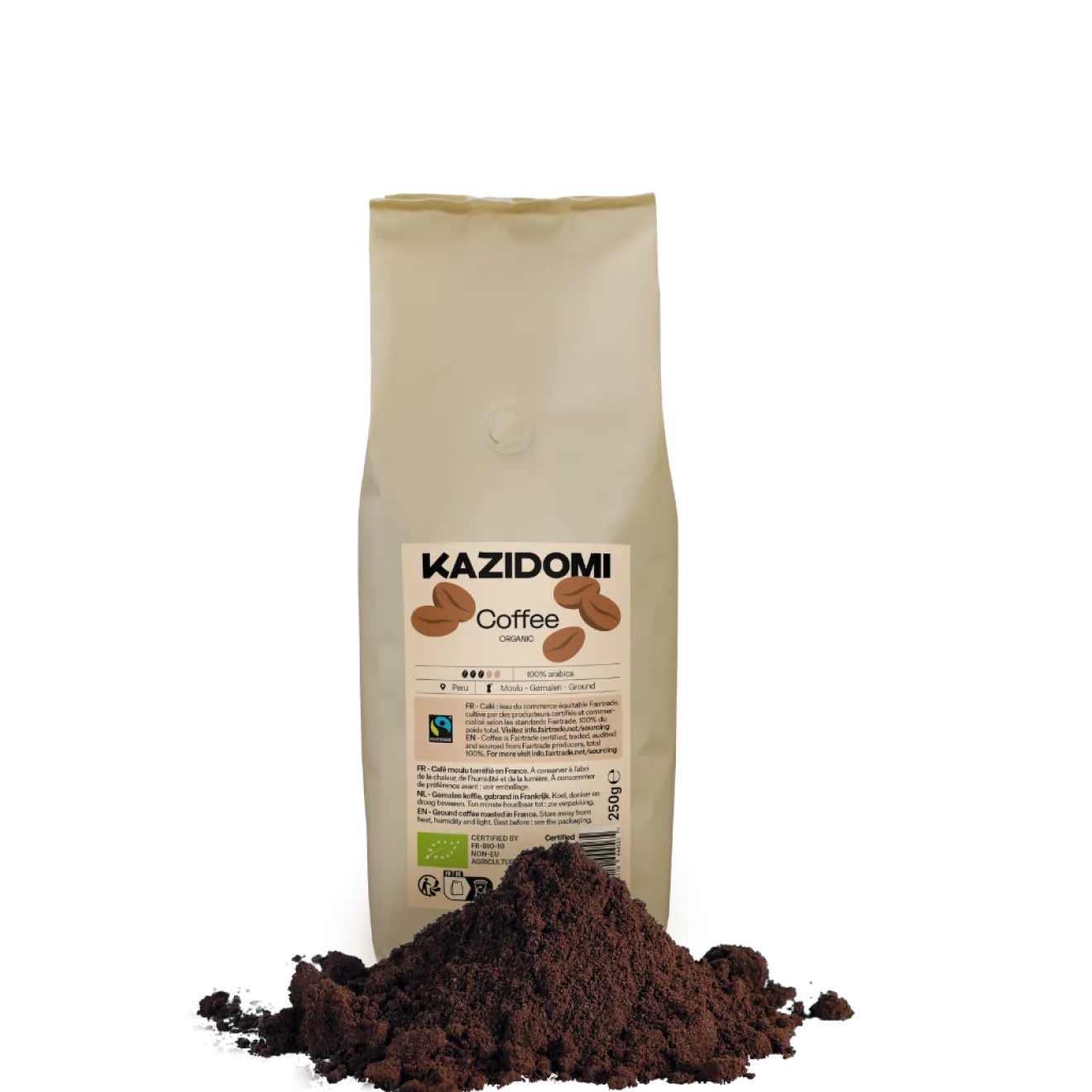 Café Equilibré Moulu Fairtrade Pérou Bio