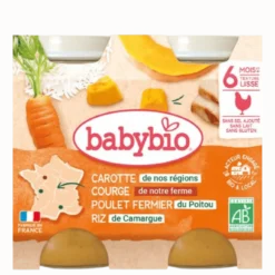 Carotte Butternut Poulet Riz dès 6 mois Bio