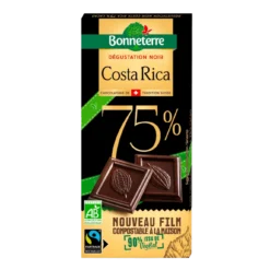 Chocolat Noir Costa Rica 75% Bio