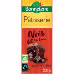 Chocolat Noir Dessert Patissier 60% Bio