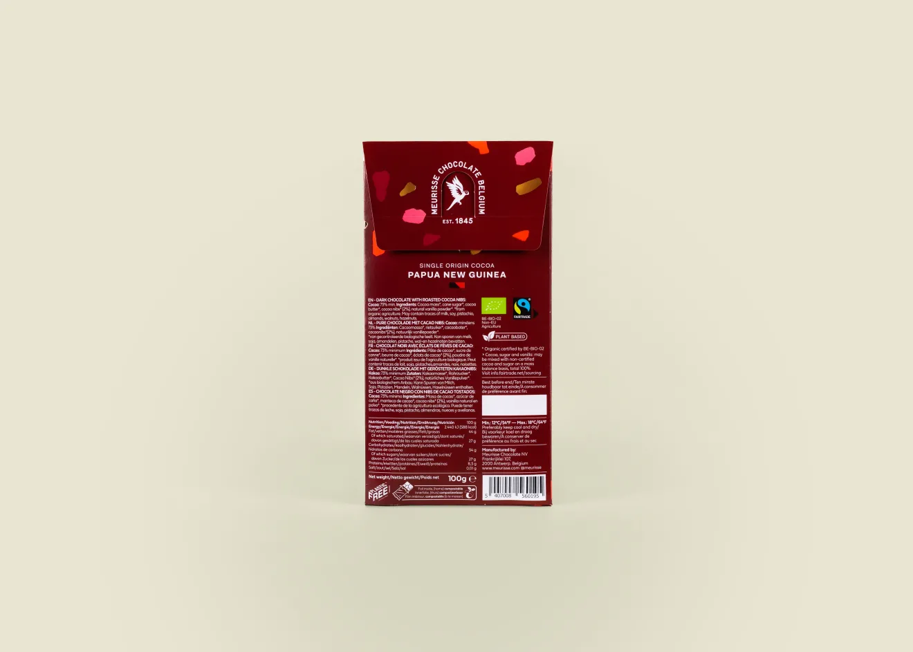 Chocolat Noir Fèves de Cacao Grillées Bio
