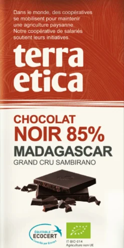 Chocolat Noir 85% Madagascar Bio