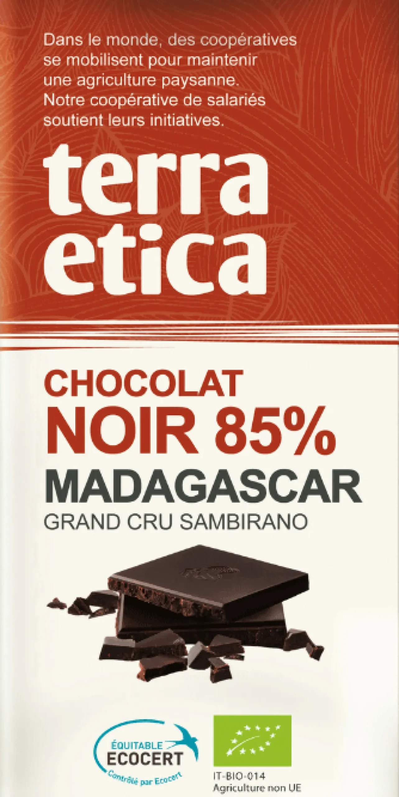Chocolat Noir 85% Madagascar Bio