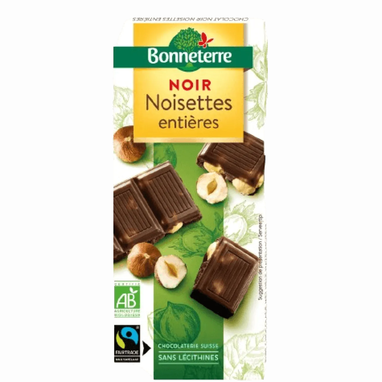 Chocolat Noir Noisettes Entieres Bio