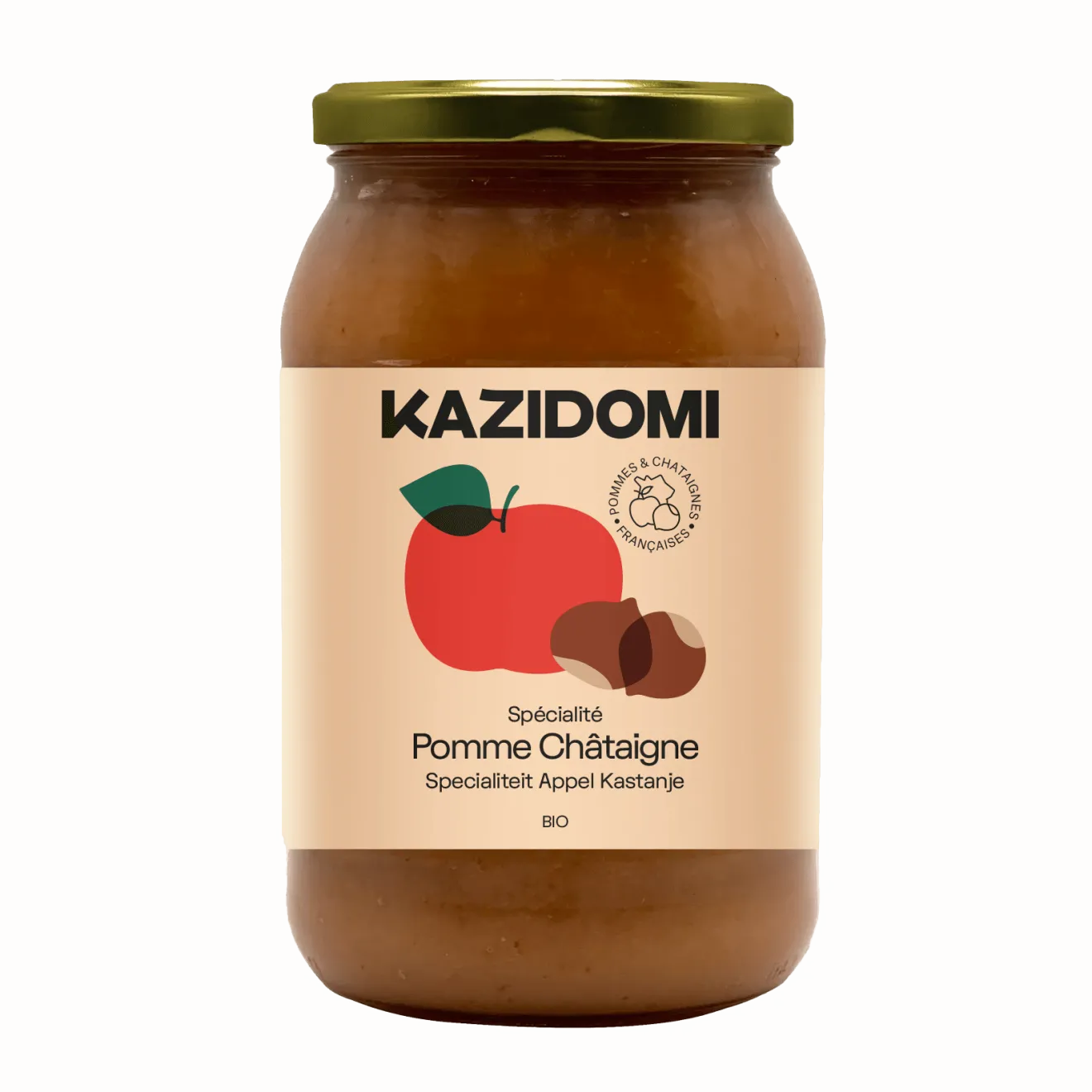 Compote Pomme Châtaigne Bio