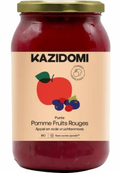 Compote Pomme Fruits Rouges Bio