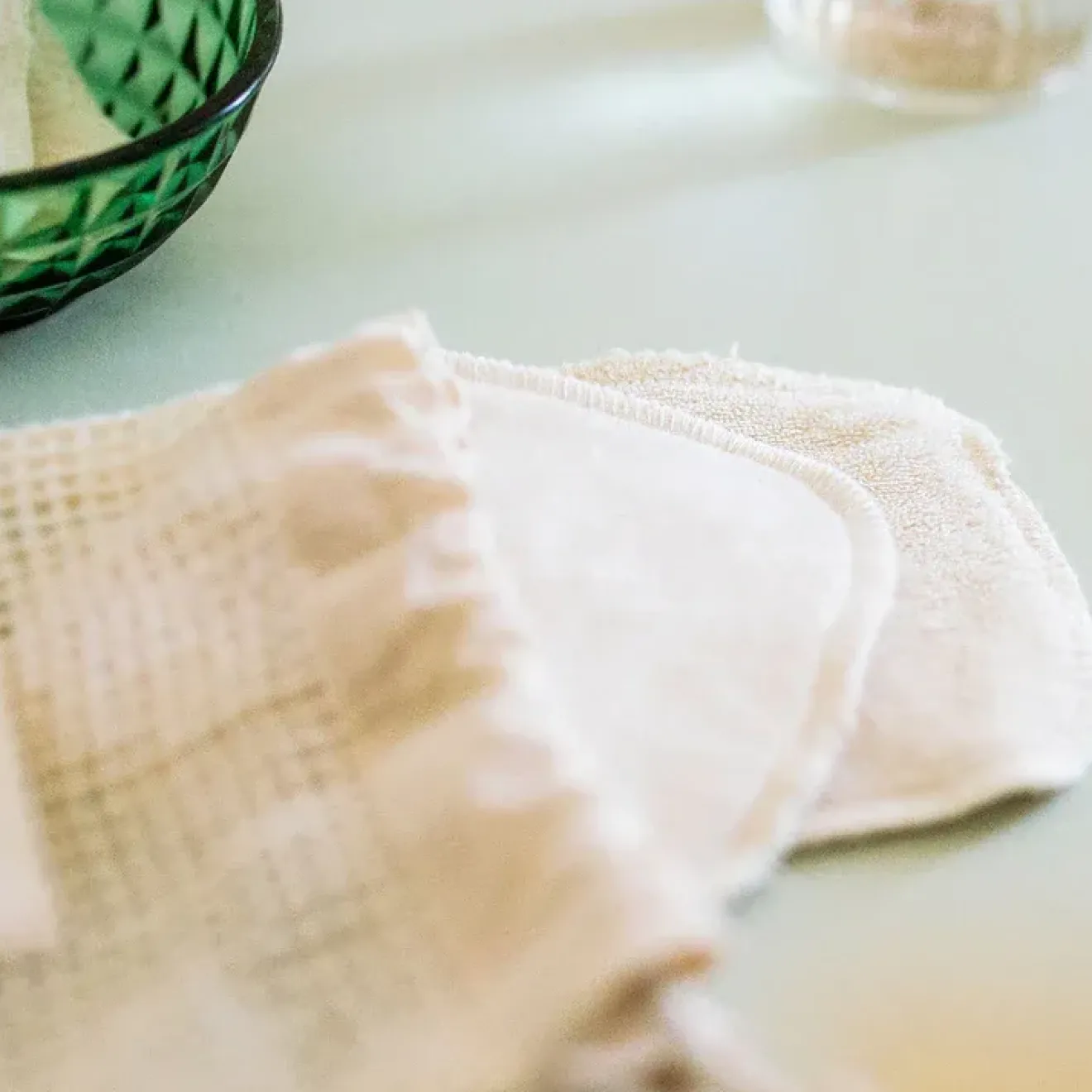 Cotons Réutilisables et Filet de lavage Bio