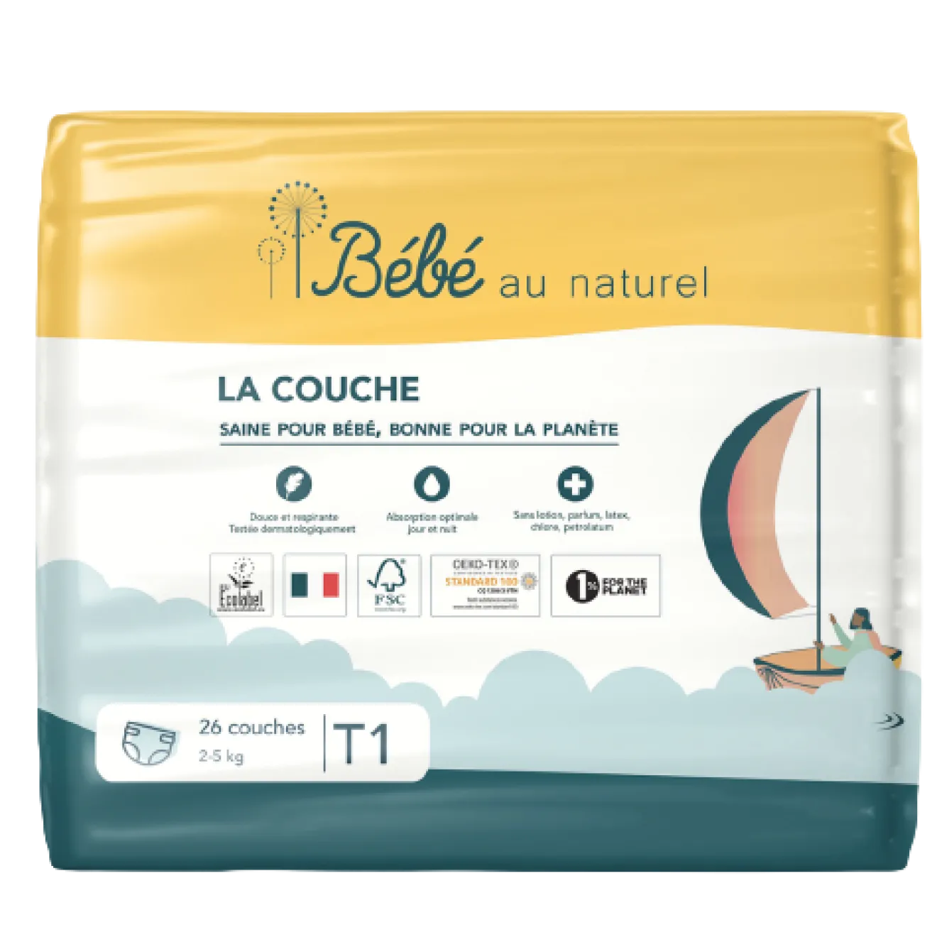Couches – Taille 1 (2-4 kg)