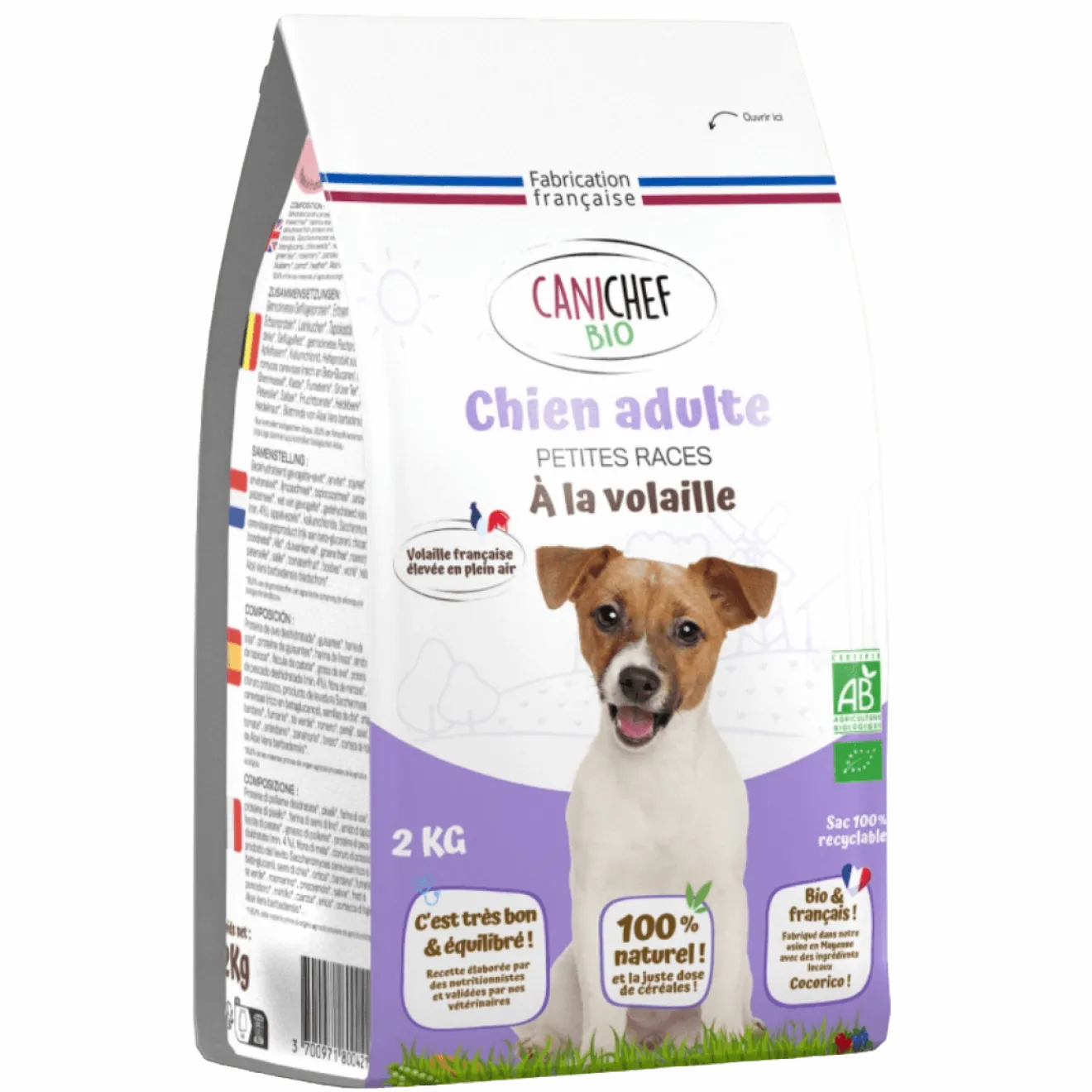 Croquettes Repas Complet Chien Petite Race Bio