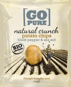 Crunchy Chips Sel Marin & Poivre Noir Bio