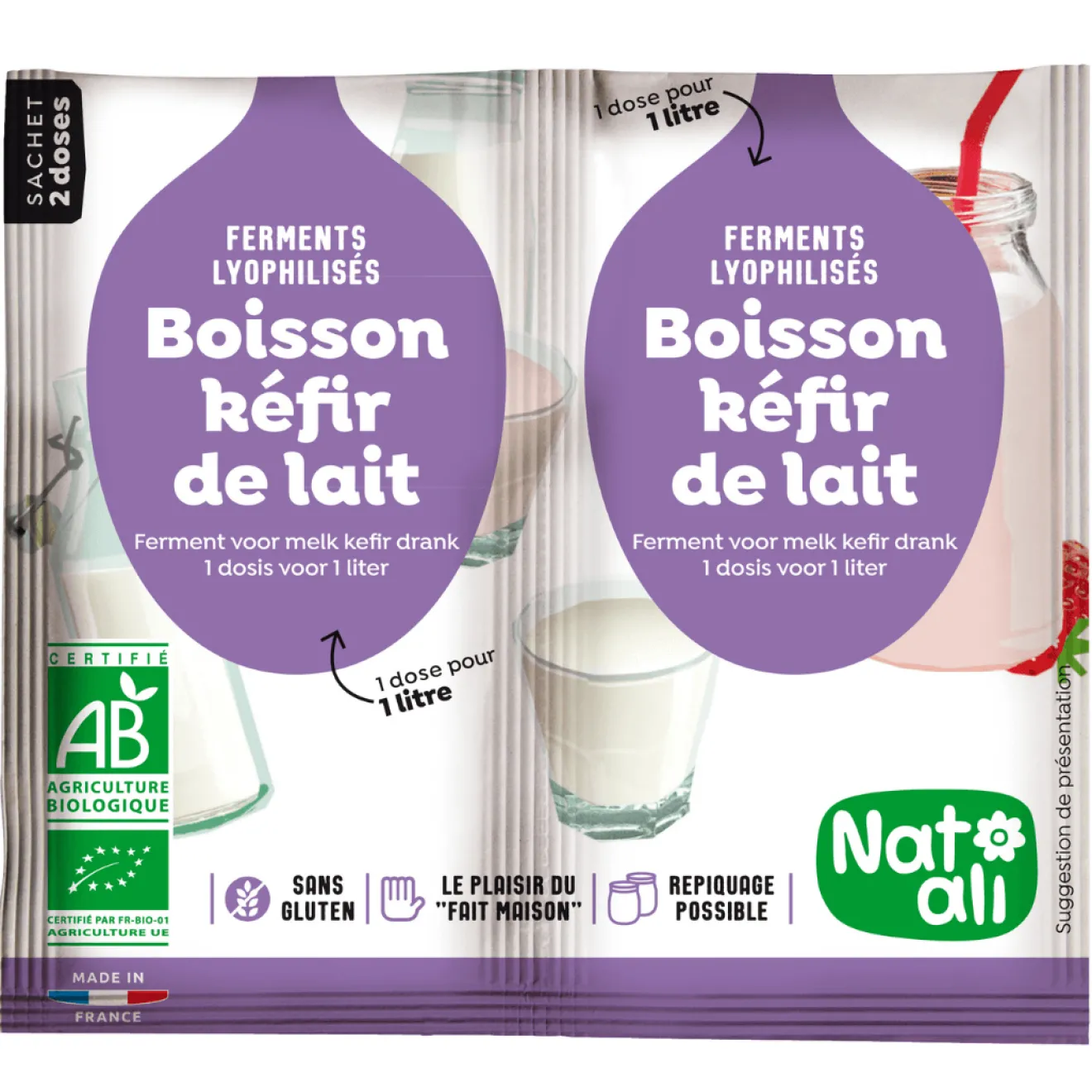Ferment Kéfir Lait Bio