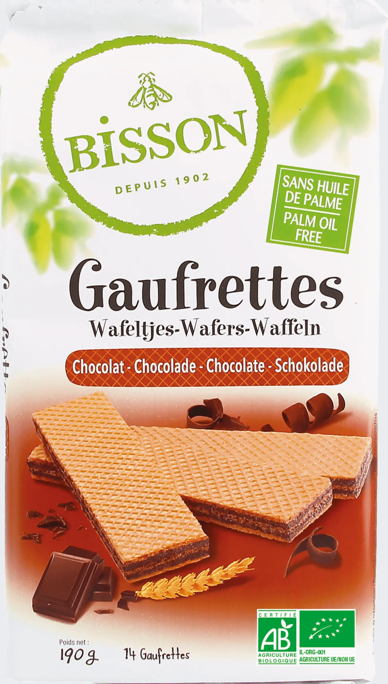 Gaufrettes Choco Bio