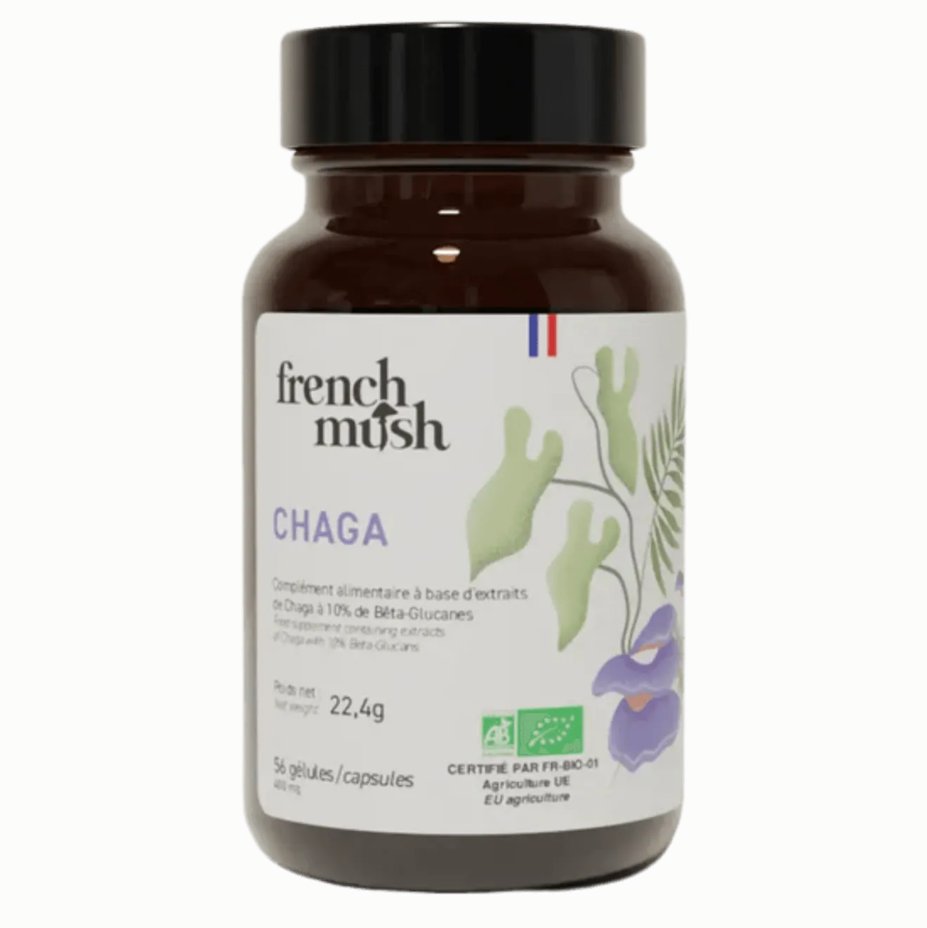 Gélules d'Extrait de Chaga — Champignon Adaptogène Bio