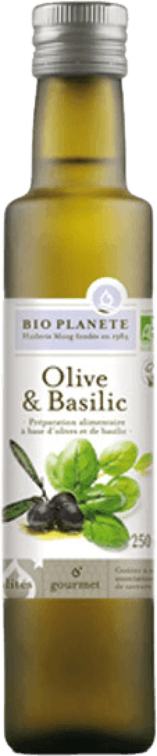 Huile Olive & Basilic Bio