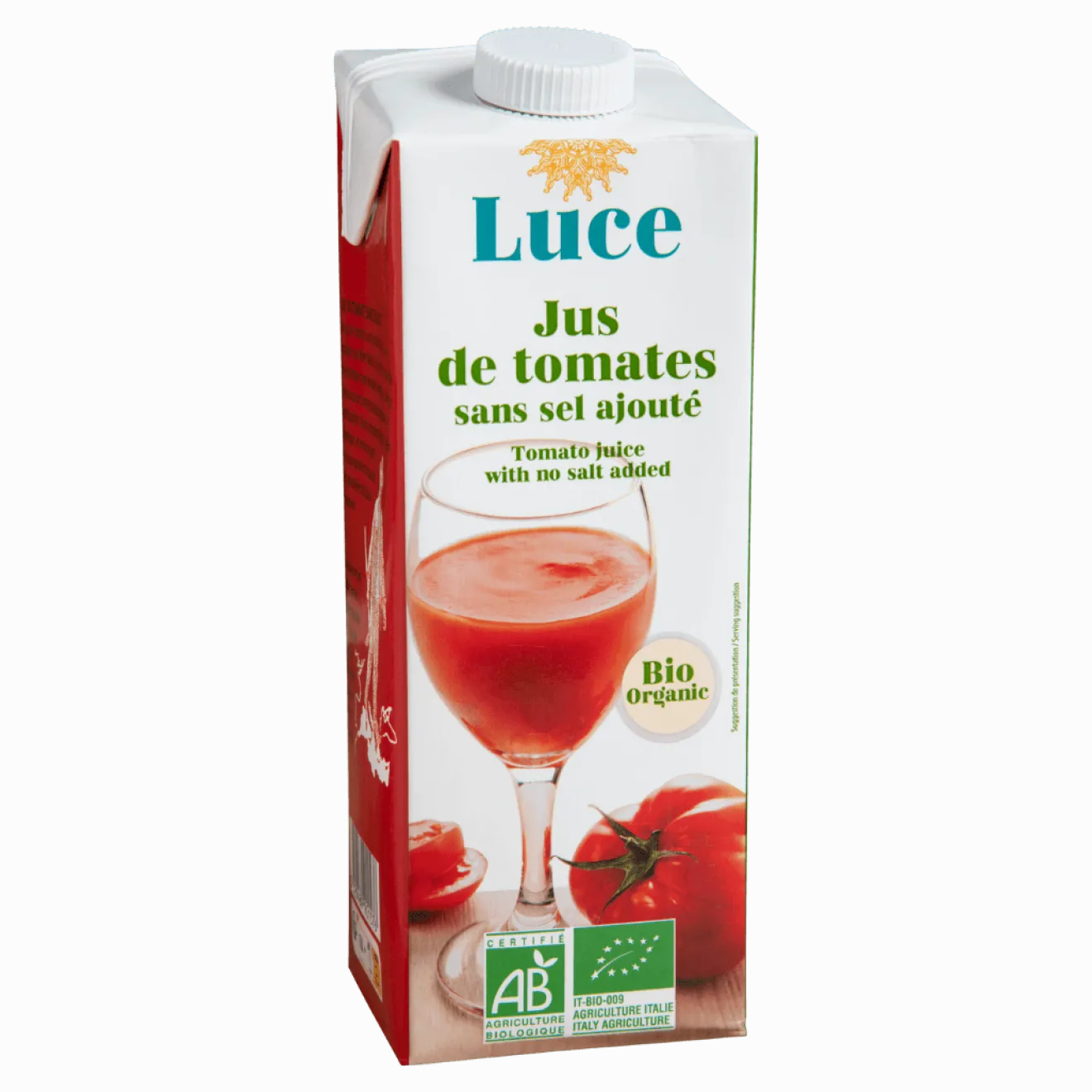 Jus Tomates Sans Sel Bio