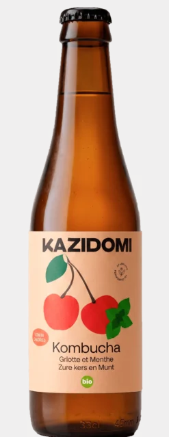 Kombucha Cerise & Menthe Bio