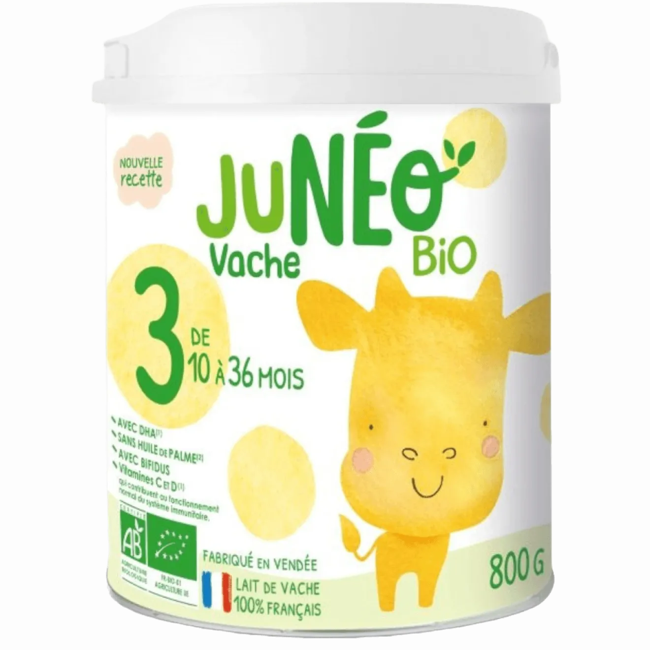 Lait Croissance 3 Vache 10-36 mois Bio