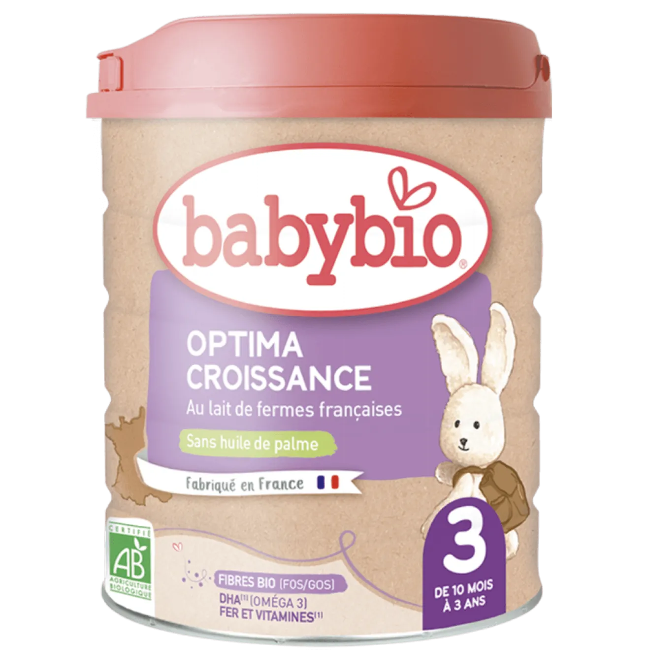 Lait Croissance 3 Vache Optima 12 - 36 mois Bio