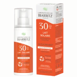 Lait solaire SPF30 visage et corps Bio