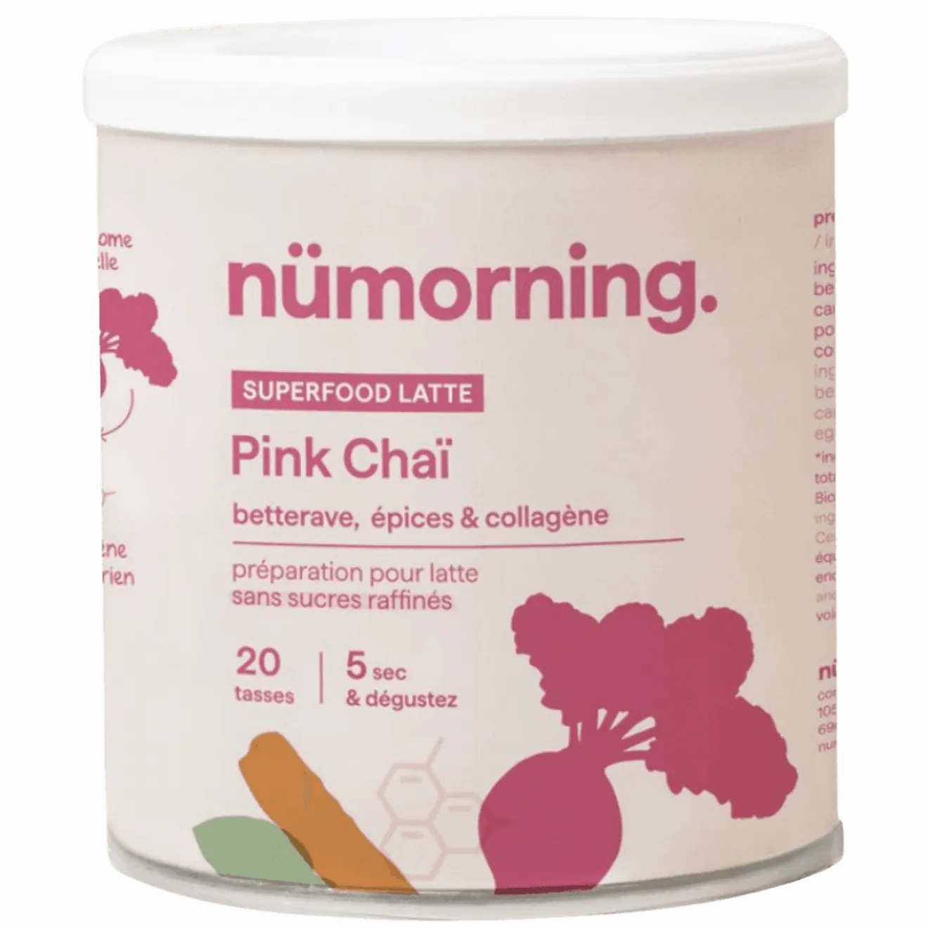Latte Pink Chai Collagène Bio