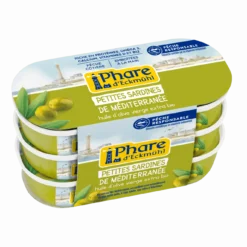 Lot de 3 Petites Sardines de Méditerranée huile d'olive vierge extra