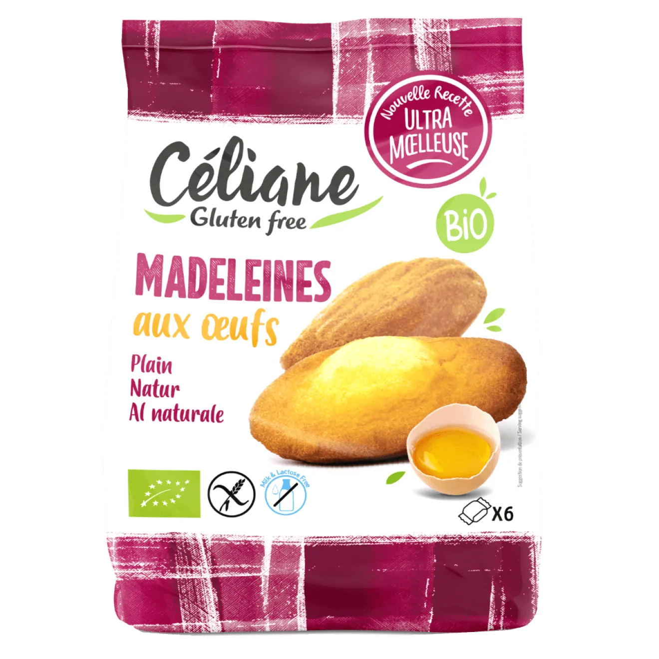 Madeleines aux Oeufs Sans Gluten Bio