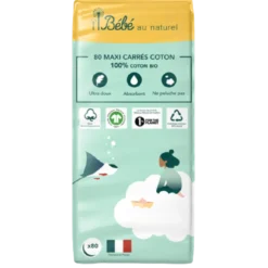 Maxi Carrés 100% Coton Bio