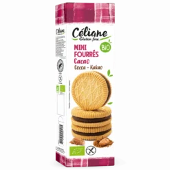 Mini Biscuits Fourrés Cacao Sans Gluten Bio