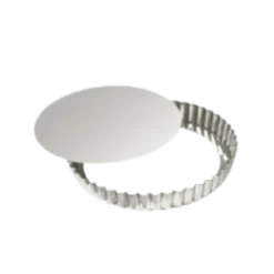Moule à tarte rond cannelé fond amovible 28 cm