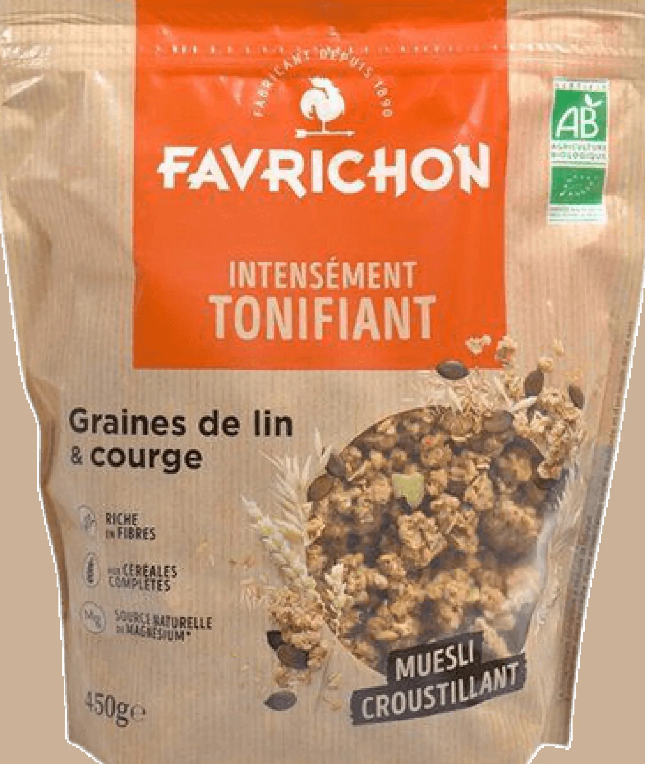 Muesli Croustillant Graines De Lin & Courges Bio