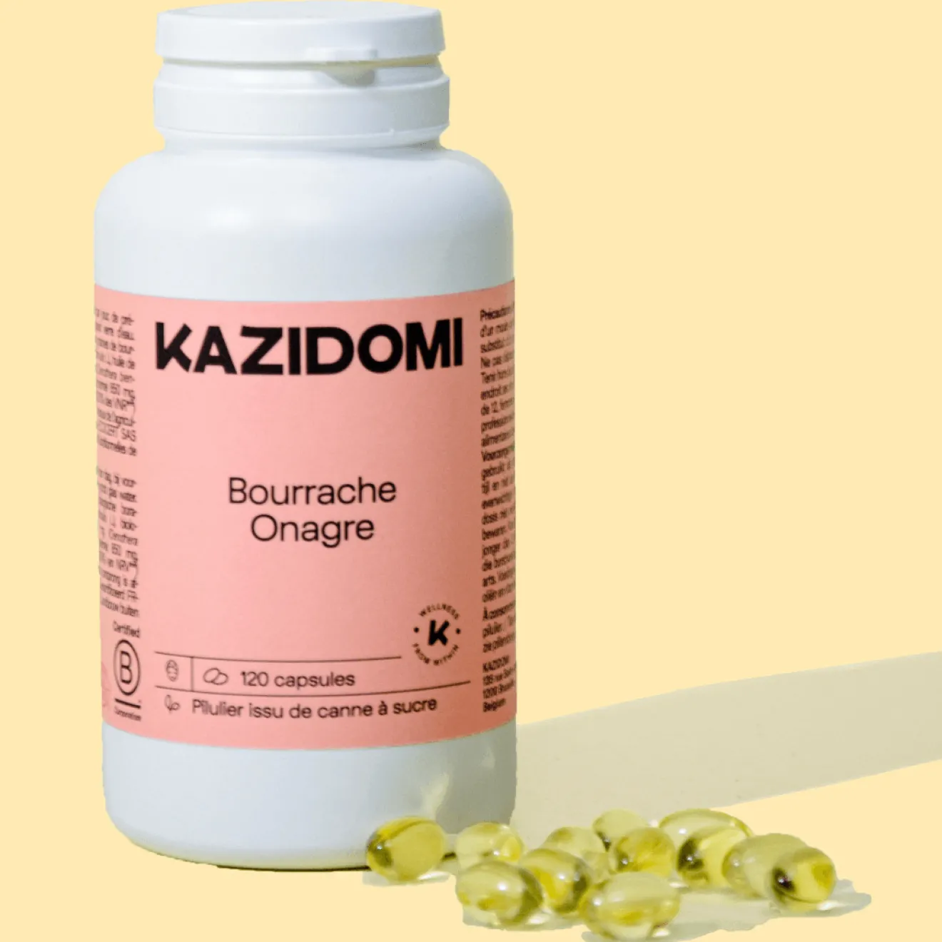 Onagre Bourrache - 1000mg (peau, ongle, cheveux) Bio