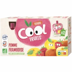 Pack Gourdes Pomme de France Framboise Bio