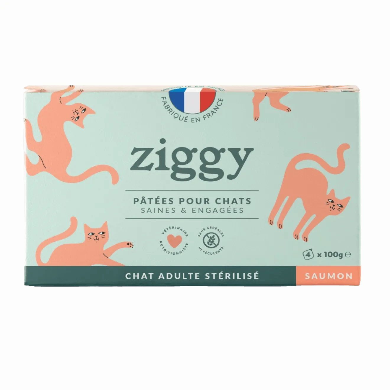Pack Pâtée Chat Adulte Stérilisé Saumon