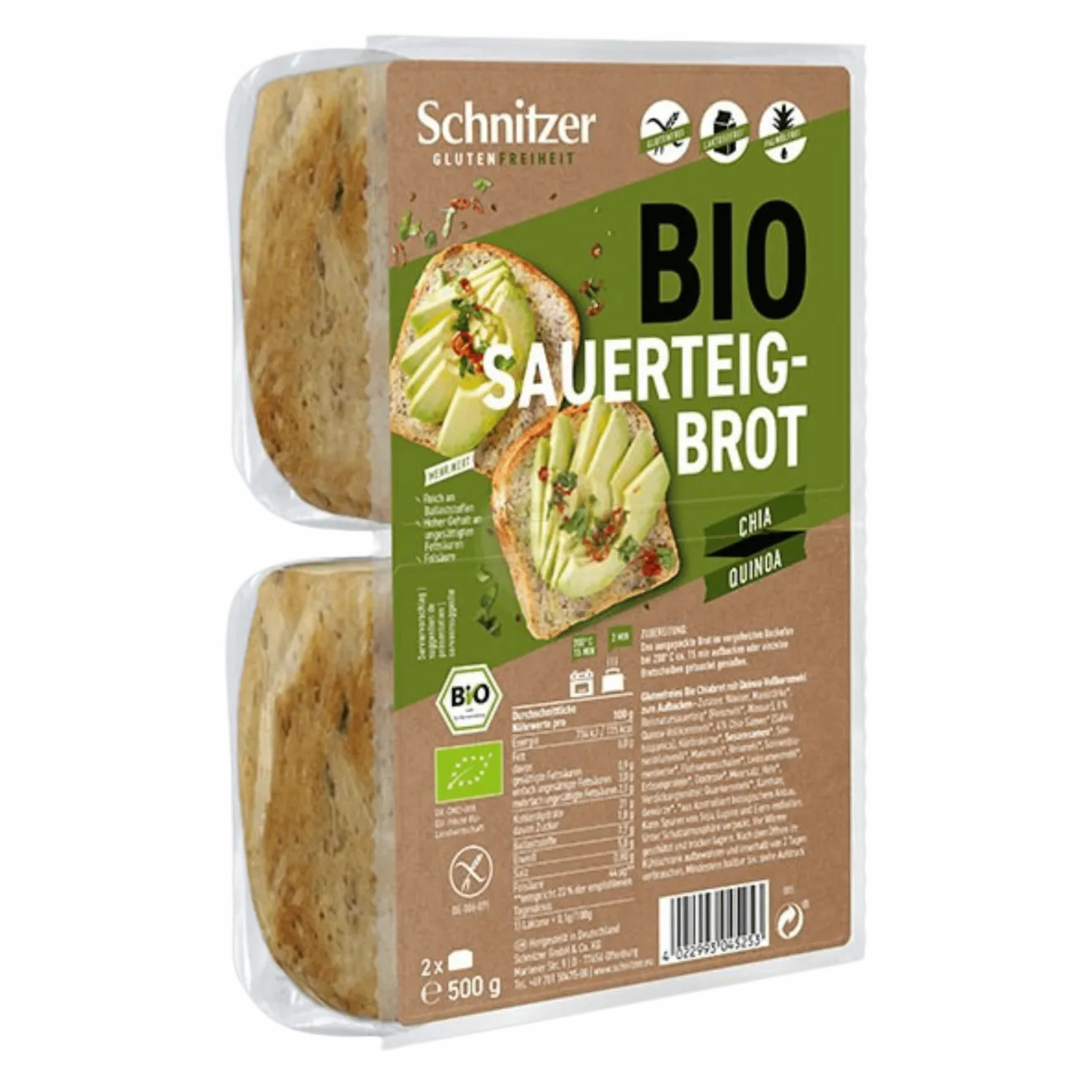 Pain Levain Chia Sans Gluten Bio