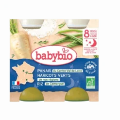Panais Haricots verts Riz dès 8 mois Bio