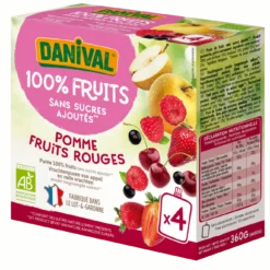 Poki Compote Pomme & Fruits Rouges Enfants Bio