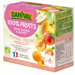 Poki Compote Pomme Pêche & Abricot Enfants Bio
