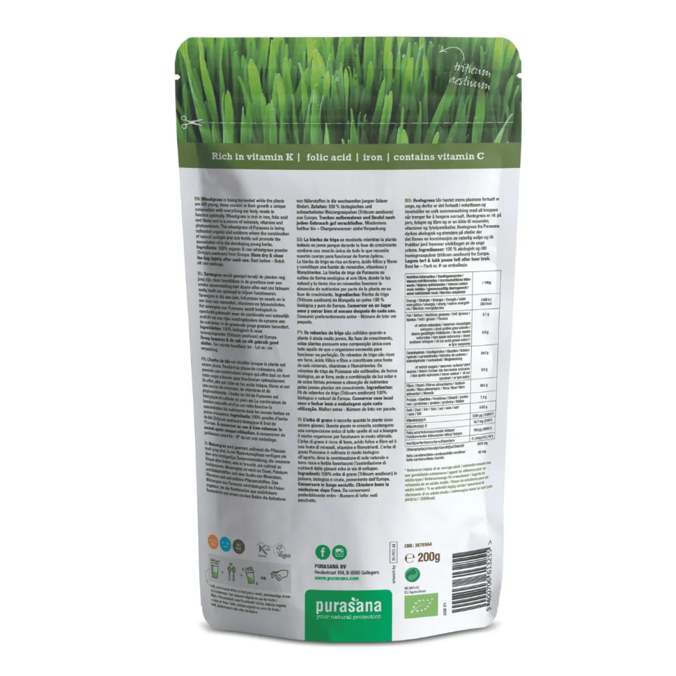 Poudre Herbe De Blé Bio
