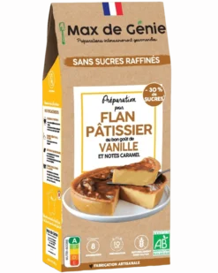 Préparation flan pâtissier Bio