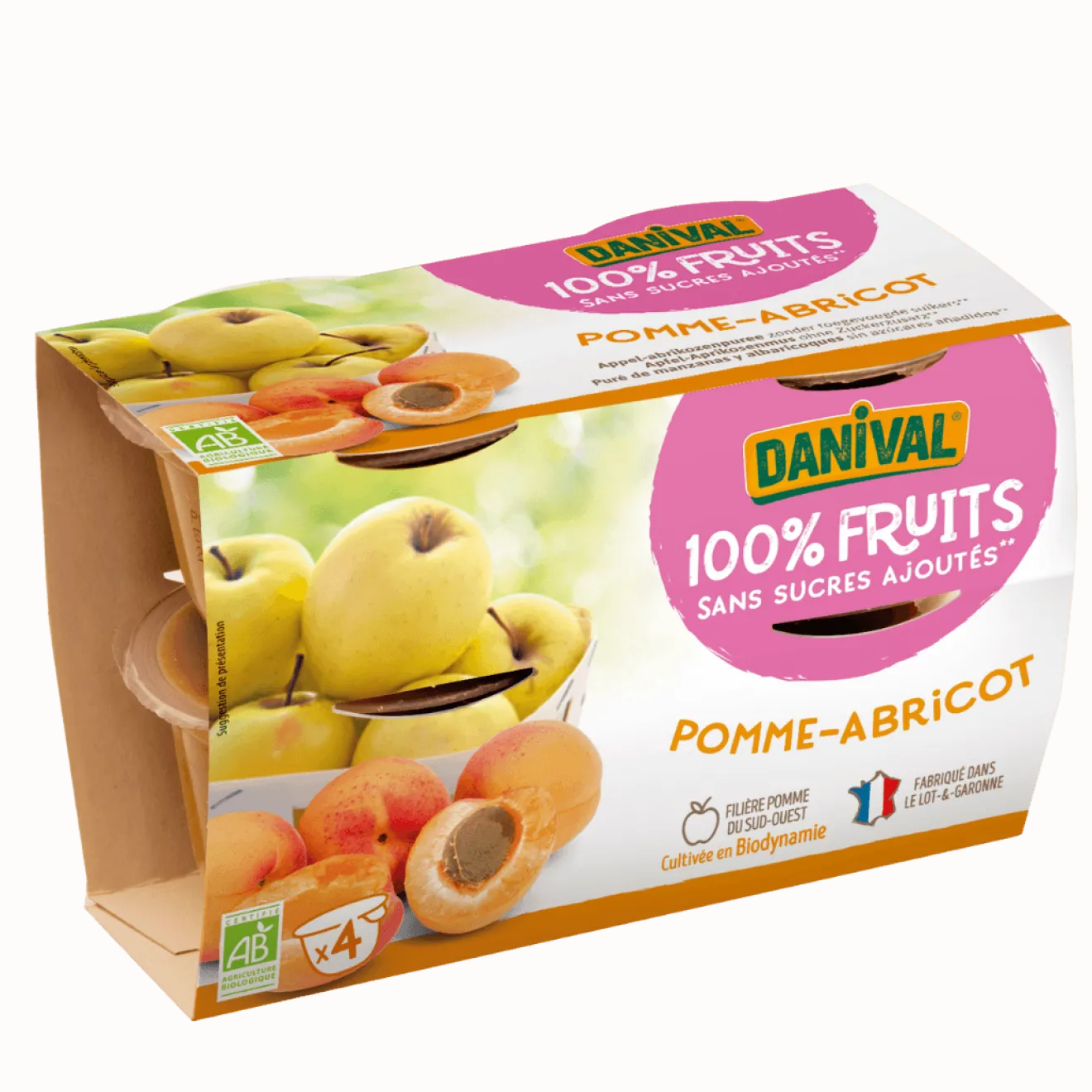Purée Pomme Abricot Bio
