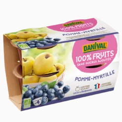Purée Pomme Myrtille Bio