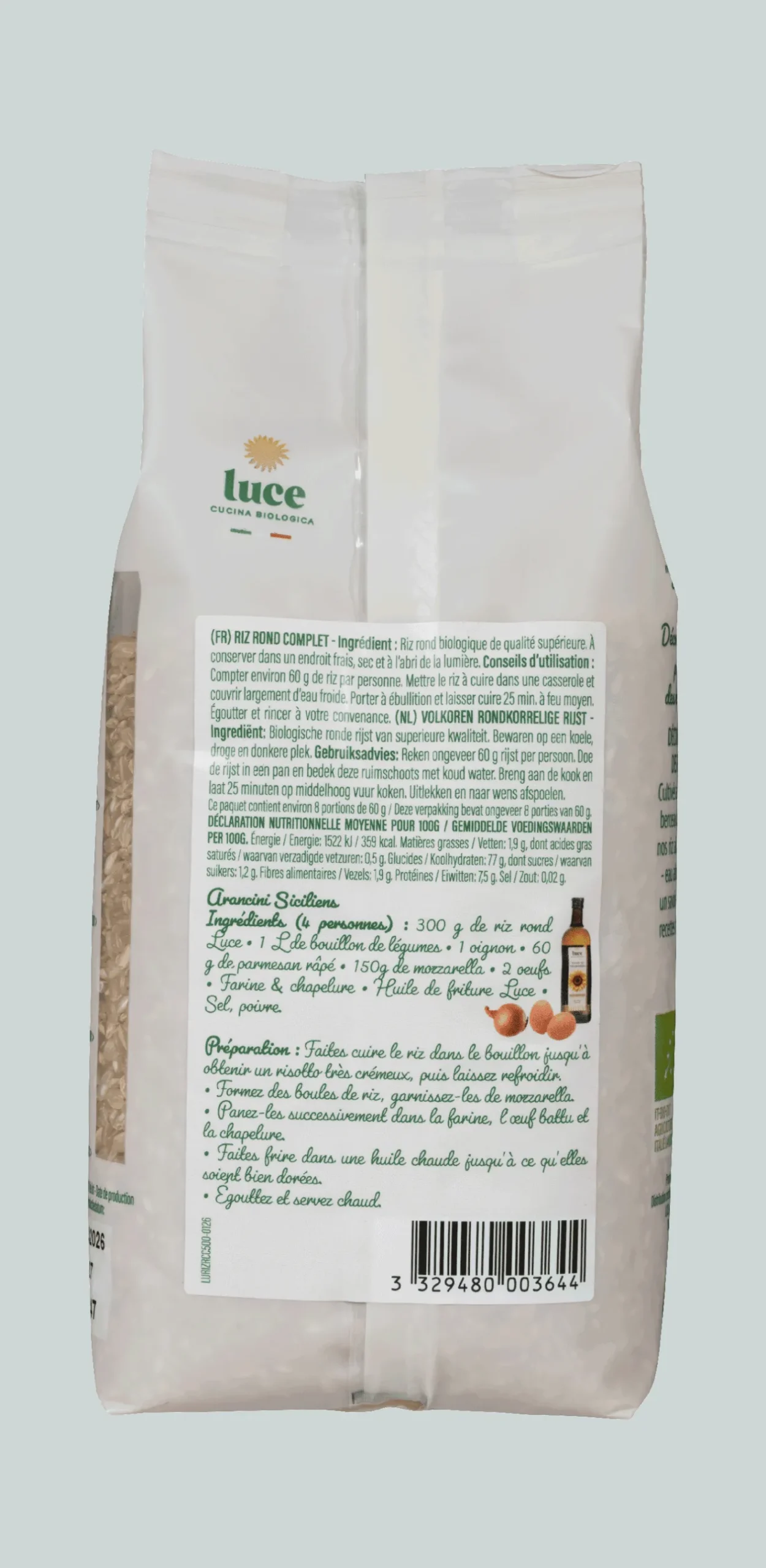 Riz Rond Complet Bio