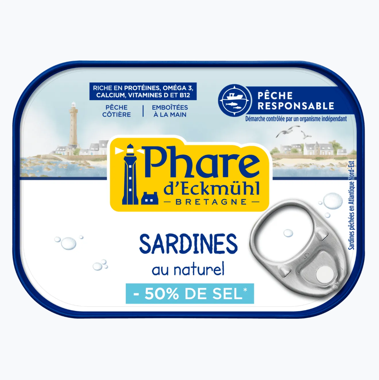 Sardines au naturel -50% sel